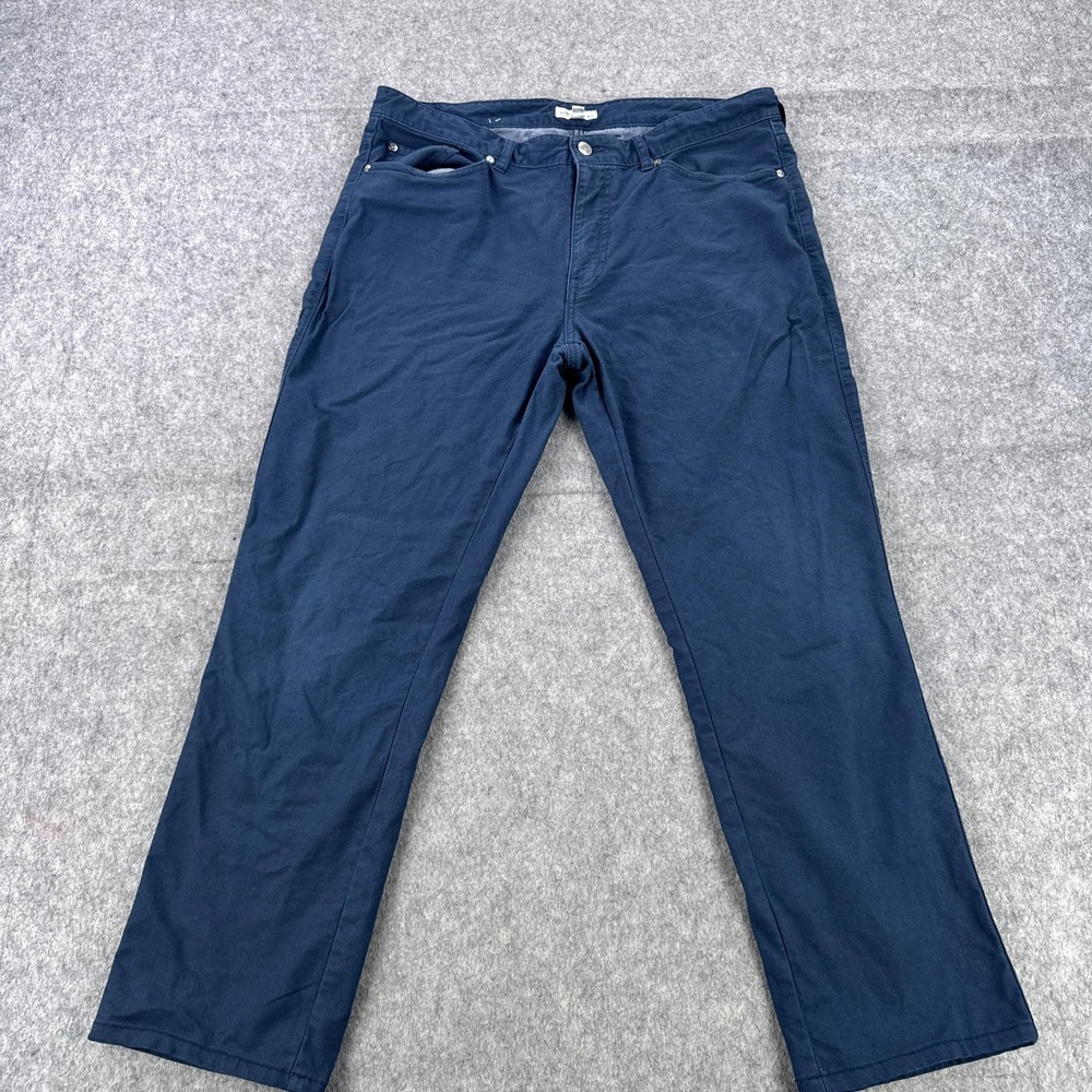 Peter Millar Pants Mens 36x32 Blue 5 Pocket Stretch Chino Straight Leg MF18B86